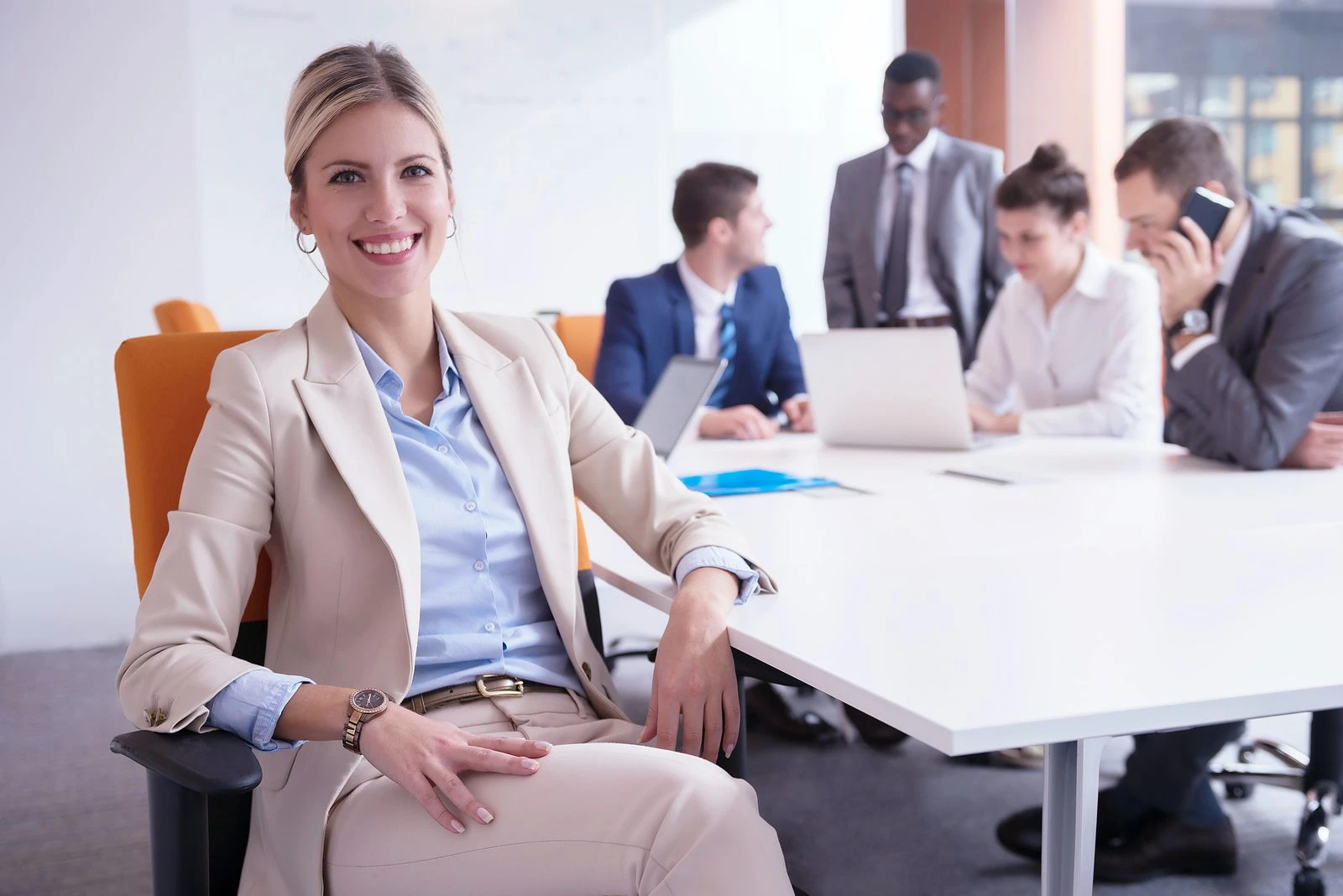 young business people group have meeting and working in modern b bigstock young business people group ha